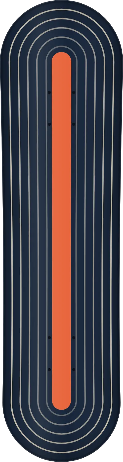 The Echo template printed on a skateboard deck